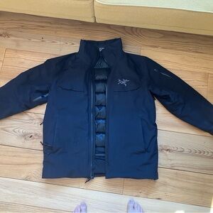 Arc'teryx Men's Black Jacket for winter, spring, and fall. Stylish; high quality